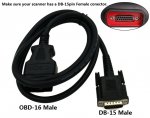 OBD2 Cable Diagnostic Cable for Autel MaxiCheck Pro scanner